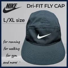 【美品】 NIKE DRI-FIT フライキャップ 帽子 ブラック L/XL