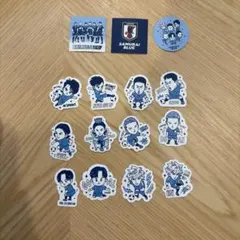 3coins スリコ サッカー日本代表 サムライブルー ステッカー15枚セット