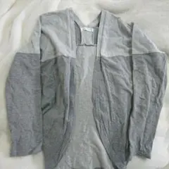 ネネット 羽織り 異素材 バイカラー スウェットのサムネイル