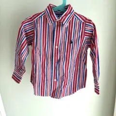 ラルフローレン　Ralph Lauren 2/2T 長袖シャツ ストライプ