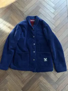 ソフトマシーン　コーデュロイカバーオールジャケット　ネイビー