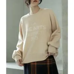 新品　coen（コーエン） ファインゲージロゴジャカードニット