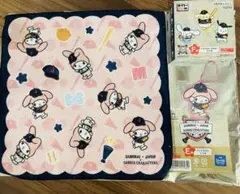 侍ジャパン サンリオキャラクターズ E賞ハンドタオル F賞アクリルキーホルダー