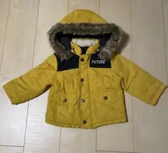イエロー フード付きアウター 90サイズ
