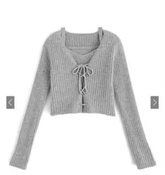 GRL レースアップトップス×キャミニットアンサンブル（mb1577）　リボン