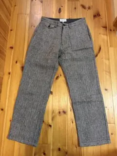 ビームスプラス　ヘリンボーン　ウールパンツ　beams+