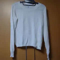★NATURAL BEAUTY BASIC ホワイトニット Mサイズ
