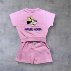 韓国子供服moranミニーマウスセットアップ ショートパンツ100-110
