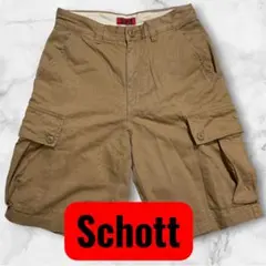 Schott カーゴハーフパンツ ベージュ
