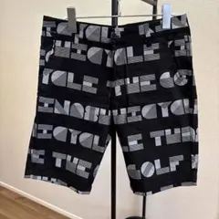 木梨サイクル　ブラック グラフィックプリント ショートパンツ 木梨サイクル 総柄 ショートパンツ XL - メルカリ