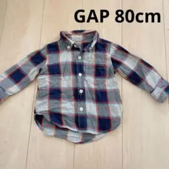 babyGAP チェックシャツ　ネルシャツ　80cm