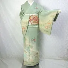 ☆正絹 訪問着 4点 フルセット 入学式 卒業式 結婚式 お宮参り 七五三