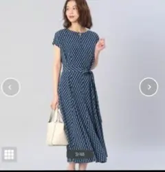 アンタイトル【洗える】ジオメ柄マーメイドワンピースのサムネイル