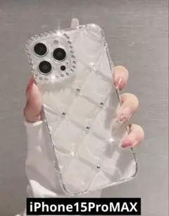 iPhone15ProMax ラインストーンダイヤモンドラグジュアリーケース