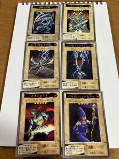 【希少】バンダイ版 遊戯王カード 6枚セット 青眼の白龍 等 当時物