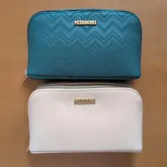 DELTA航空ビジネスクラスアメニティMISSONI トラベルポーチ 2個セット