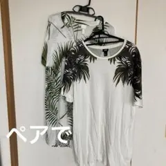 H&M 半袖葉柄シャツ Lサイズ　XLサイズ　２枚セットのサムネイル
