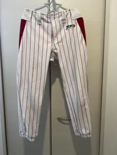 ポルテ　PORTE ユニフォーム　ズボン　白赤ストライプ