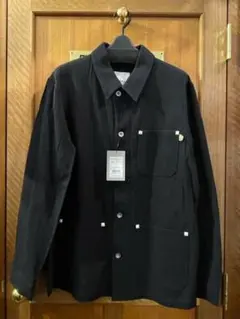 M 黒 綿 日本製 新品未使用品 シャツジャケット メンズ ジャケット アウター