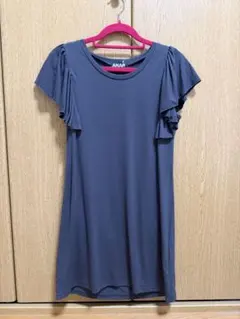 ANAP フリル袖 グレー ワンピース　チュニック