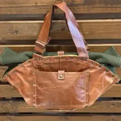 상태좋음 ebagos 에바고스 가을 겨울 가죽 × 펠트 × 카고 토트