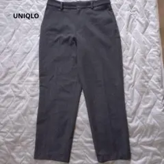 ユニクロ　スマートアンクルパンツ　グレー スラックス シンプル 無地　M