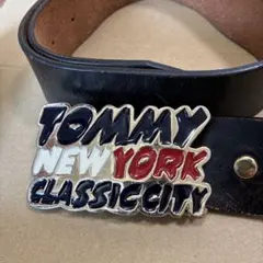 TOMMY ロゴ ベルト 黒のサムネイル