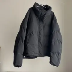 しまむら　mysa closet　スタンド襟ジャケット BLACK　Ｍ　ダウン