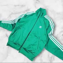 adidas オリジナルス ジャージ グリーン 上