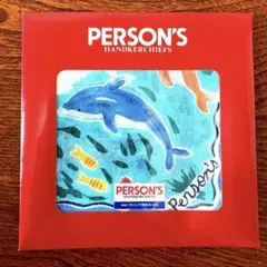 新品✨PERSON'S 海中デザイン ハンカチ さかな レトロ ヴィンテージのサムネイル