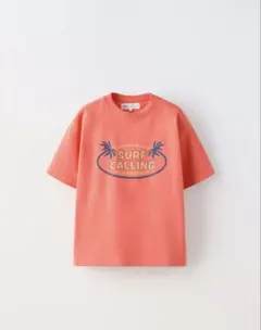 ZARA SURF CALLING Tシャツ コーラルピンク 152cmのサムネイル