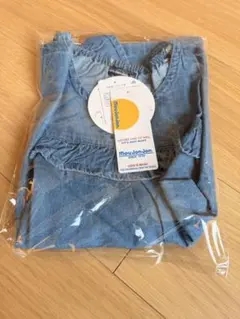 【新品】moujonjon デニムブルー　半袖チュニック　140cm