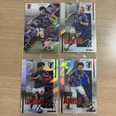 サッカー 日本代表 カード 4枚