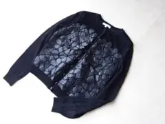 エポカ フラワーモチーフ　ニットカーディガン