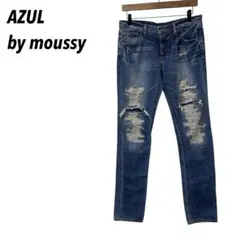 【アズールバイマウジー】スキニーデニムパンツ　ダメージパンツ　Gパン　26