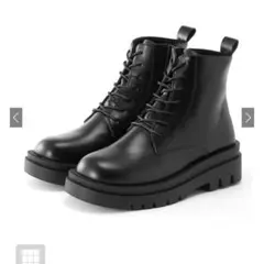 厚底レースアップレザーブーツ【GRL ci384】