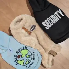 ペット服 スウェット、ボア素材3枚セット 小型犬用Sサイズ