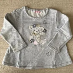 【90cm】mezzo pianoトレーナー　グレー