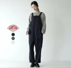 DANTON サロペット オーバーオール ブラック　36のサムネイル