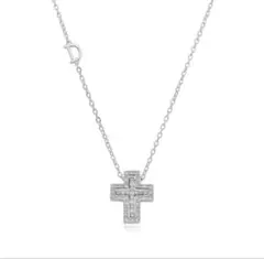 【新品/未使用】クロスネックレス ユニセックス シルバー プレゼント 男女兼用