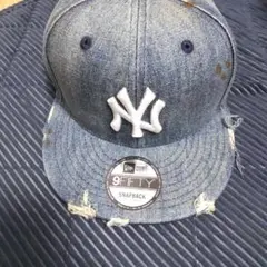 NewEraダメージ加工キャップ