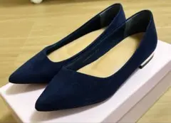 【美品】RANDA ストレスフリー ポインテッドトゥローヒールパンプス 21cm