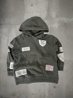 ZARA BOYS パッチワーク フード付きトレーナー 110cm