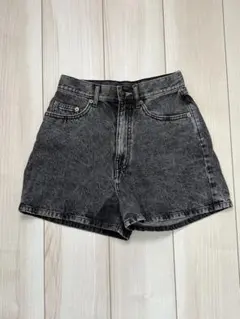 WEGO ブラックデニムショートパンツ S
