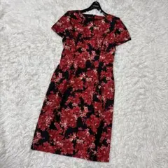 【美品】KOJI WATANABE STYLE ワンピース　ひざ丈　花柄　総柄