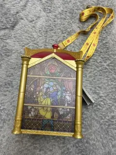 【新品未使用・タグ付き】美女と野獣 ステンドグラス ポップコーンバケツ