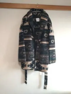 Yerse ウールブレンドネイティブ柄ジャケット