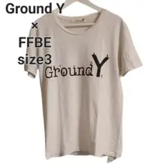 Ground Y×FFBE ロゴプリント Tシャツ size3 ホワイトのサムネイル