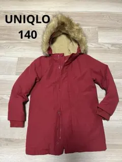 【UNIQLO】キッズ 赤いダウンコート