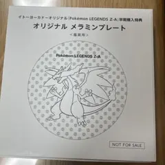 ポケモン メラミンプレート リザードン　&ポケモンビニール袋